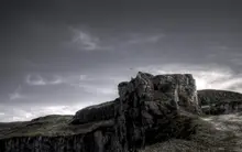 Dude on a cliff